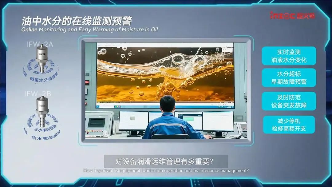 油中水分在线监测传感器(微量水分&含水率)：实时预警水分超标油质劣化